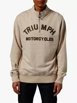 Толстовка с воротником на молнии Ribble Triumph, овсяная каша