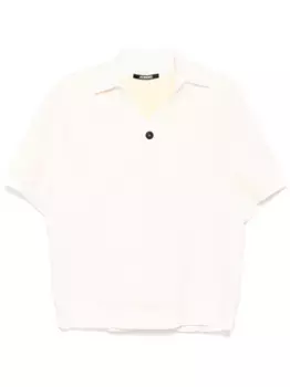Толстовка с воротником поло и короткими рукавами JACQUEMUS, нейтральный