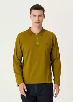 Толстовка с воротником-поло Isaia, зеленый