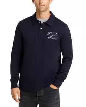 Толстовка с воротником-поло Moncler, цвет Blue