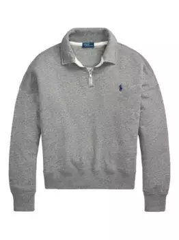 Толстовка с воротником поло POLO RALPH LAUREN, серый