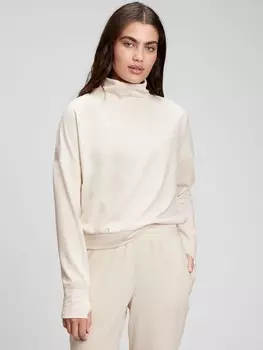 Толстовка с воротником стойкой Gap, бежевый