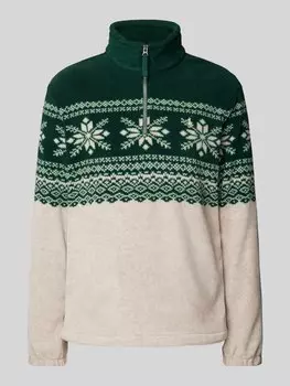 Толстовка с воротником-стойкой Polo Ralph Lauren, темно-зеленый