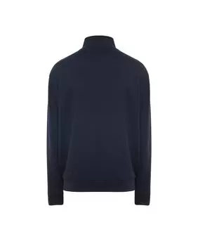 Толстовка с воротником-водолазкой и молнией в тон ROLY, темно-синий