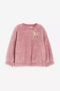 Толстовка с ворсом H&M, розовый