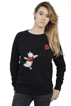 Толстовка с воздушным шаром Winnie The Pooh, черный