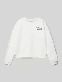 Толстовка с выразительной строчкой Mango, экрю