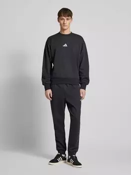 Толстовка с вышитой этикеткой ADIDAS SPORTSWEAR, черный