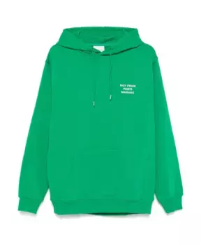 Толстовка с вышитой надписью Drole De Monsieur, зеленый