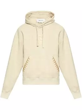 Толстовка с вышитым черепом Alexander McQueen, нейтральный