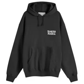 Толстовка с вышитым готическим логотипом Wacko Maria, черный
