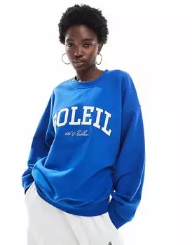 Толстовка с вышитым логотипом 4th & Reckless Soleil в кобальтово-синем цвете