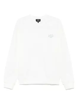 Толстовка с вышитым логотипом A.P.C., белый
