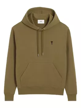 Толстовка с вышитым логотипом AMI Paris, зеленый