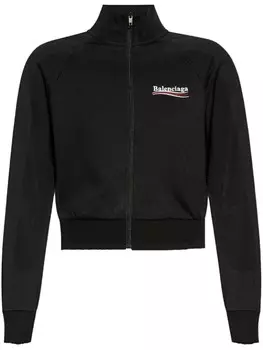 Толстовка с вышитым логотипом Balenciaga, черный