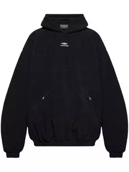 Толстовка с вышитым логотипом Balenciaga, черный