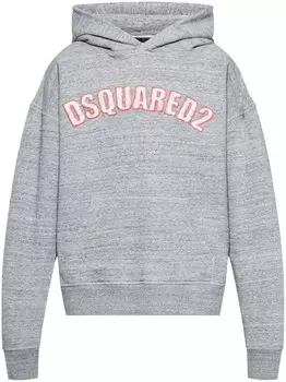 Толстовка с вышитым логотипом DSQUARED2, серый