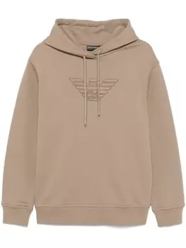 Толстовка с вышитым логотипом Emporio Armani, коричневый