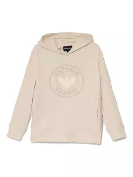 Толстовка с вышитым логотипом Emporio Armani, нейтральный