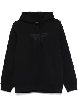 Толстовка с вышитым логотипом Emporio Armani, синий