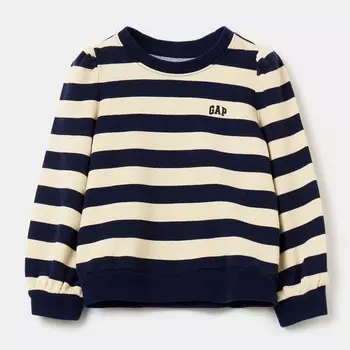 Толстовка с вышитым логотипом и рукавами-фонариками Gap, синий