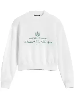 Толстовка с вышитым логотипом JACQUEMUS, белый