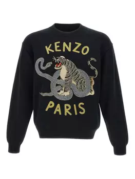 Толстовка с вышитым логотипом Kenzo, черный