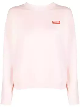Толстовка с вышитым логотипом KENZO, розовый