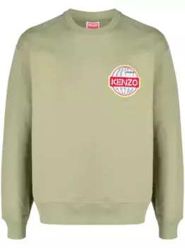 Толстовка с вышитым логотипом KENZO, зеленый