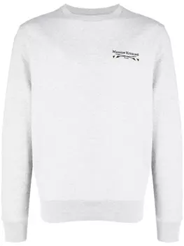 Толстовка с вышитым логотипом Maison Kitsun, серый