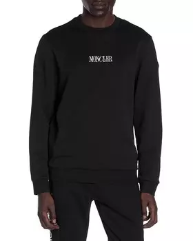 Толстовка с вышитым логотипом Moncler, черный