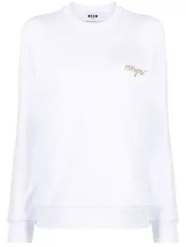 Толстовка с вышитым логотипом MSGM, белый