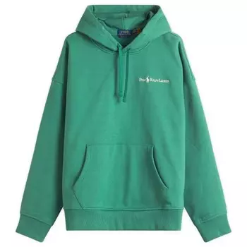 Толстовка с вышитым логотипом на груди Polo Ralph Lauren, зеленый