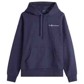 Толстовка с вышитым логотипом на груди Polo Ralph Lauren, синий