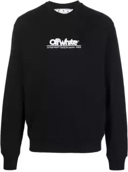 Толстовка с вышитым логотипом OFF-WHITE, черный