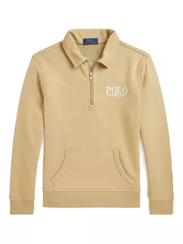 Толстовка с вышитым логотипом POLO RALPH LAUREN KIDS, нейтральный