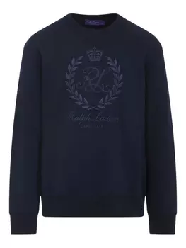 Толстовка с вышитым логотипом Ralph Lauren Purple Label, синий