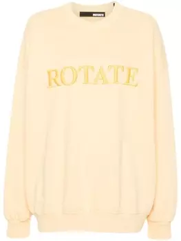 Толстовка с вышитым логотипом ROTATE BIRGER CHRISTENSEN, желтый