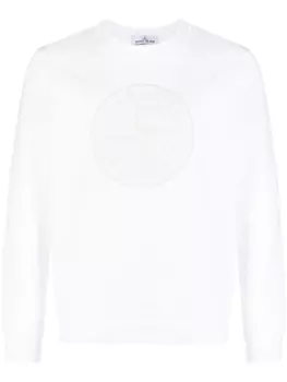 Толстовка с вышитым логотипом Stone Island, белый