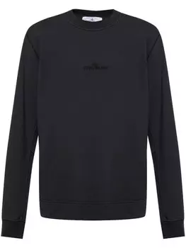 Толстовка с вышитым логотипом Stone Island, черный