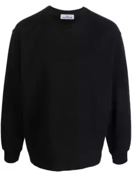 Толстовка с вышитым логотипом Stone Island, черный