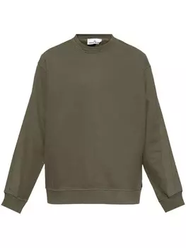Толстовка с вышитым логотипом Stone Island, зеленый