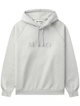 Толстовка с вышитым логотипом Sunnei, серый