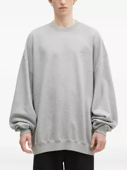 Толстовка с вышитым логотипом VETEMENTS, серый