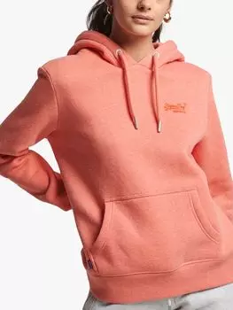 Толстовка с вышитым логотипом Vintage Superdry, коралловый мерель