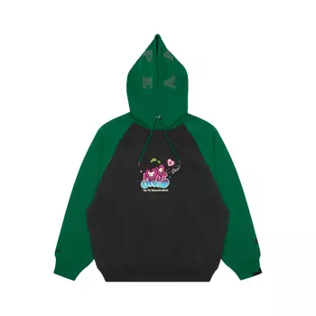 Толстовка с вышитым логотипом в стиле колор-блок Aape, Ecru IVX