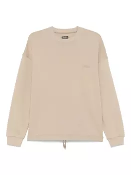 Толстовка с вышитым логотипом Zegna, нейтральный