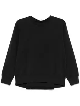 Толстовка с вышитыми цифрами MM6 Maison Margiela, черный