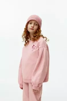 Толстовка с вышивкой Arket, розовый