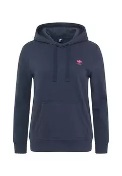 Толстовка с вышивкой этикеток POLO SYLT, цвет Total Eclipse